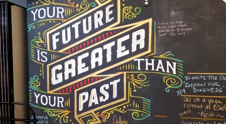 your future is greater than your past　くだもん